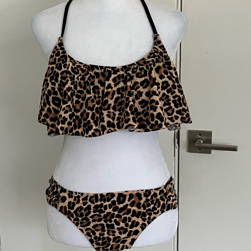 Victoria's Secret Pink Bikini Cheetah Print Set NWOT